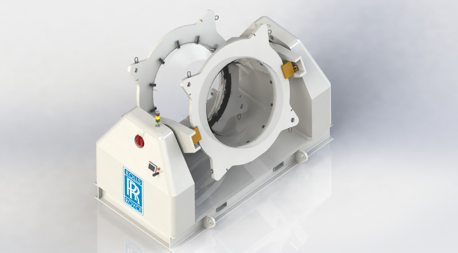 Rolls Royce Turbine Engine Rotational Assembly Station